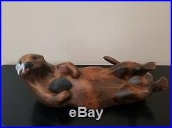 Wooden Otter from Big Sky Carvers Master's Edition NEW