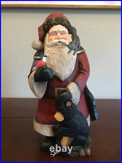 Woodland Santa Claus Figure By Stuart Bond Bridger Trading Co Big Sky Carvers