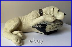 XL Big Sky Carvers Bradford Williams Practiced Pup Dog & Duck Decoy Figurine