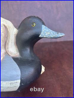 XL Big Sky Carvers Bradford Williams Practiced Pup Dog & Duck Decoy Figurine