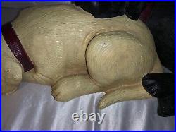 XL Big Sky Carvers Bradford Williams Snuggly Siblings Labrador Dog Figure RARE