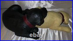 XL Big Sky Carvers Bradford Williams Snuggly Siblings Labrador Dog Figure RARE